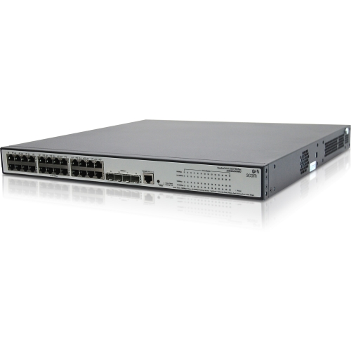JE008AS HP 1910-24G-PoE 24-Ports 1000Base-T 4-Ports SFP (mini GBIC) Managed Gigabit Ethernet Switch (Refurbished)