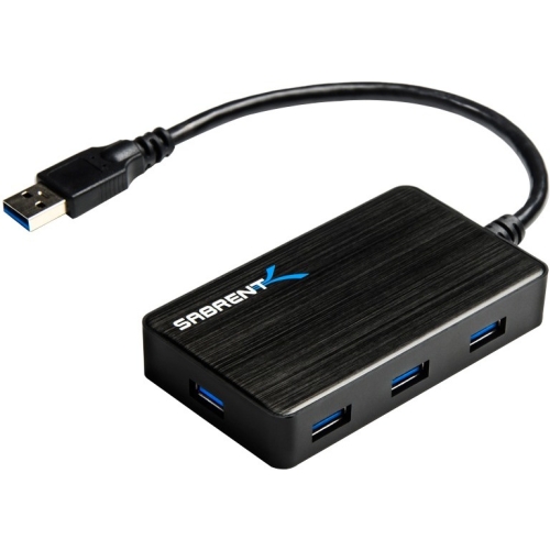 HB-B7U3 Sabrent 7 Port Portable USB 3.0 Hub with 4A Power Adapter