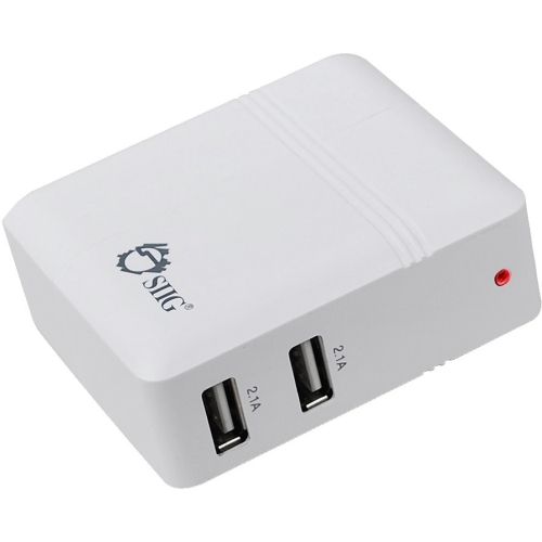AC-PW0K12-S1 SIIG Dual Port 4.2A USB Power Adapter White Wall Charger (Refurbished)