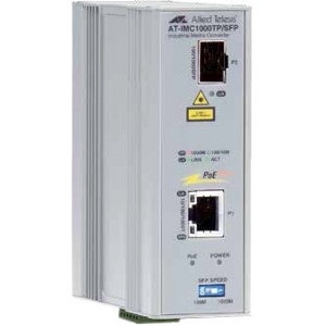 AT-IMC1000TP/SFP-80 Allied Telesis 10/100/1000tx Poe+ To 100/1000x Sfp Industrial 48v Dc Power