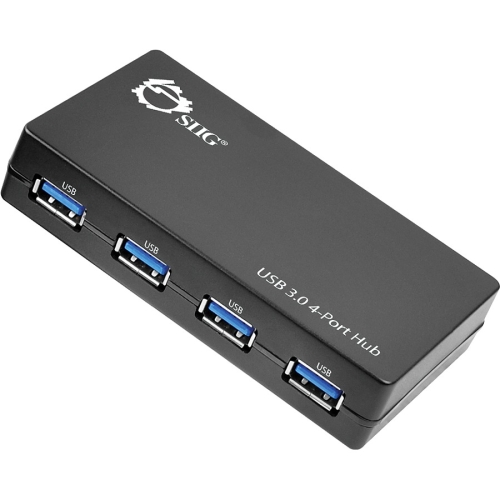 JU-H40E12-S1 SIIG Quad Port SuperSpeed USB 3.0 Hub