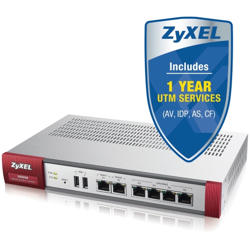 USG60 Zyxel Next Generation Unified Security Gateway with 20 Vpn Tunnel