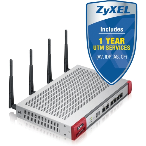 USG60W Zyxel Unified Security Gateway 6 Port Gigabit Ethernet Wireless LAN Ieee 802.11n Desktop Rack-mountable