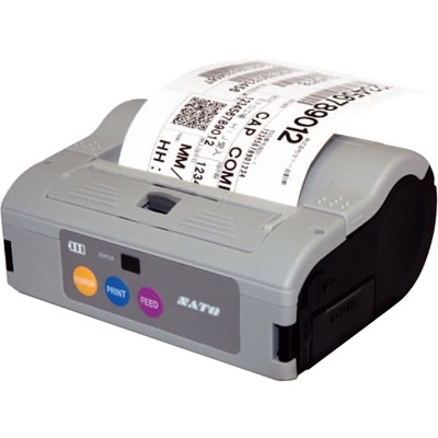 WWMB54080 SATO MB400i Portable Dt Printer with r Rubber Boot 203dpi (Refurbished)