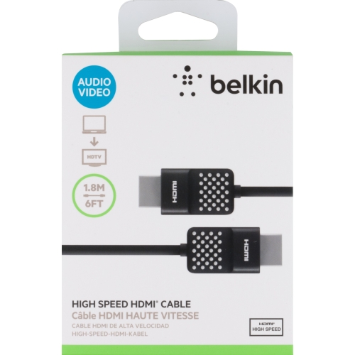 AV10090BT06 Belkin 1.8m HDMI 1.4 Cable High Speed Black