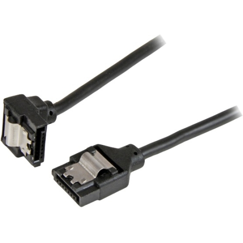 LSATARND6R1 StarTech 6-inch Latching Round SATA to Right Angle SATA Cable