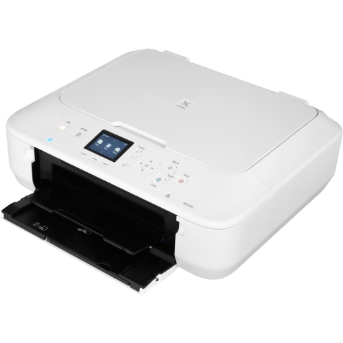 9487B022 Canon PIXMA MG5620 Inkjet Multifunction Printer Color Photo Print Desktop Copier/Printer/Scanner 12.2 ipm Mono/8.7 ipm Color Print (ISO) 44 Second Photo 4800 x 1200 dpi Print 1 x Input Tray 100 Sheet 2.5" LCD Touchscreen 1200 dpi Optical Scan Automatic Duplex Print 100 sheets Input Wireless LAN PictBridge USB (Refurbished)