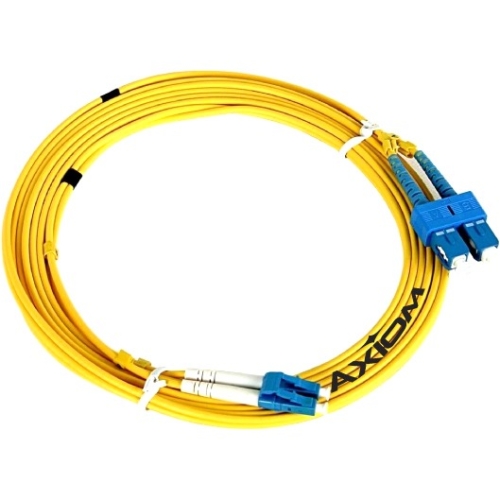 SCSCSD9Y-9M-AX Axiom 9-Meter SC/SC Singlemode Duplex OS2 9/125 Fiber Optic Cable
