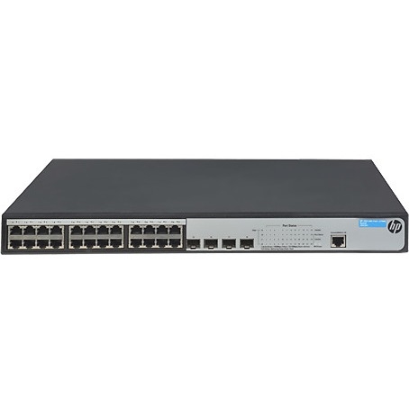 JG926A HP 1920-24G-PoE+ 24 RJ-45 Auto-Negotiating 10/100/1000 Ports Managed 4SFP Desktop,Rack Mountable Switch (Refurbished)