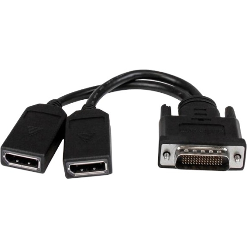 DMSDPDP1 StarTech 8in Lfh 59 Male to Dual Female Displayport Dms 59 Cable