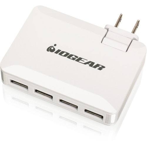 GPAW4U4 Iogear GearPower QuadSmart USB 4.2Amp Wall Charger (Refurbished)
