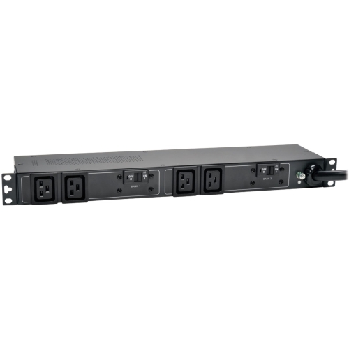 PDUH32HV19 Tripp Lite 7.4kW 230V Outlets 4-C19 IEC309 32A Blue 12ft Cord 1U Rack-Mount Single Phase Basic PDU