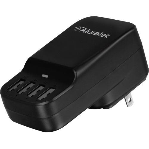 AUCS04F Aluratek 4-Port USB Wall Charging Station (Refurbished)
