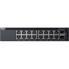463-5910 Dell X1018P Ethernet Switch 16-Ports Manageable 2x Expansion Slots 1000Base-X 10/100/1000Base-T 2 Layer Supported 1U Rack-mountable (Refurbished)
