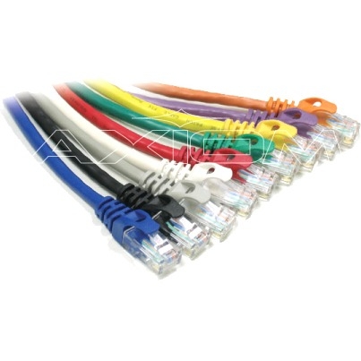 AXG94266 Axiom 1 ft Cat6 550MHz Patch Cable Molded Boot Yellow Taa Compliant