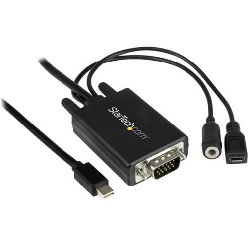 MDP2VGAAMM2M StarTech Mini Displayport To Vga Adapter Cable With Audio 6 ft 2m