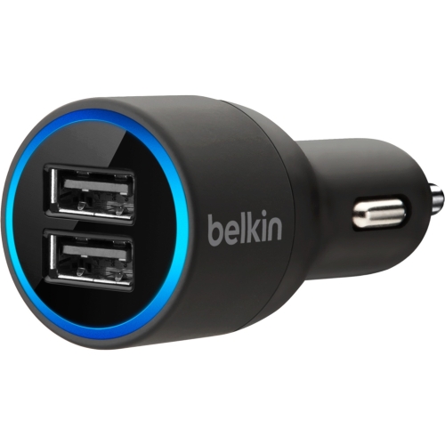 F8J109BTBLK Belkin 2 X 2.1 Amp Universal Dual USB Car Charger - Black (Refurbished)