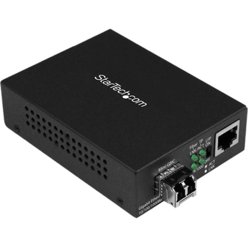 MCM1110MMLC StarTech Gigabit Ethernet Fiber Media Converter - Compact - 850nm MM LC - 550m