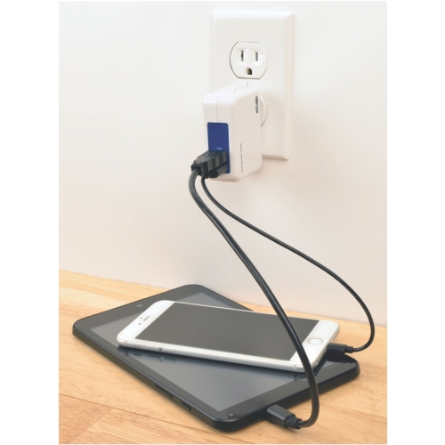 U280-002-W12 Tripp Lite Dual Port 5V 1.0/2.4A USB Wall/Travel Power Adapter