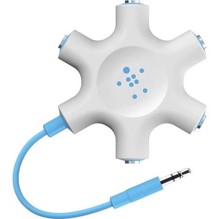 F8Z274BTBLU Belkin Rockstar Universal Multi-headphone Splitter Blue