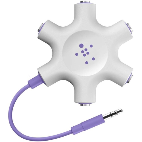 F8Z274BTPUR Belkin Rockstar Universal Multi-headphone Splitter Purple