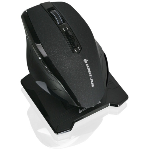 GME652UR Iogear Kaliber Gaming Chimera M2 Wired/Wireless Dual Mode Mouse Optical Cable/Wireless Radio Frequency Black USB 2.0 2000 dpi Scroll Wheel 7 Button(s)