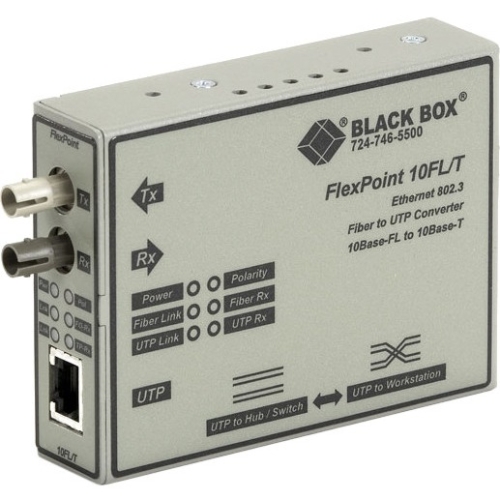 LMC212A-13MM-R3 Black Box FlexPoint Media Converter