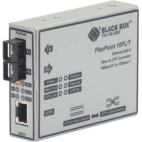 LMC212A-MM-SC-R2 Black Box FlexPoint Media Converter