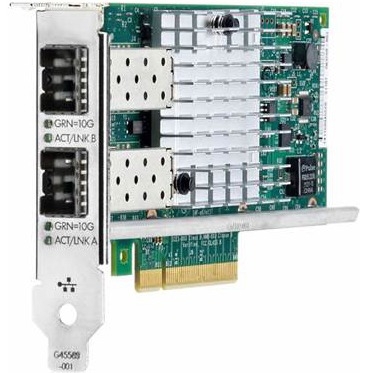 727055-B21 HP Dual-Ports SFP+ 10Gbps 10GBase-X Gigabit Ethernet PCI Express 3.0 x8 Network Adapter 