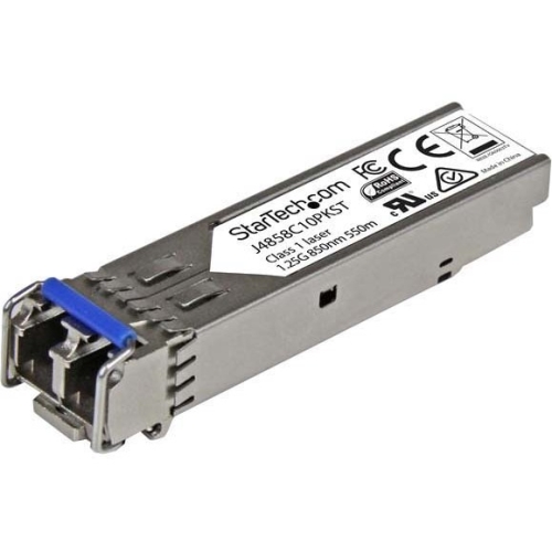 J4859C10PKST StarTech 1Gbps 1000Base-LX Single-mode Fiber 10km 1310nm Duplex LC Connector SFP (mini-GBIC) Transceiver (10-Pack)