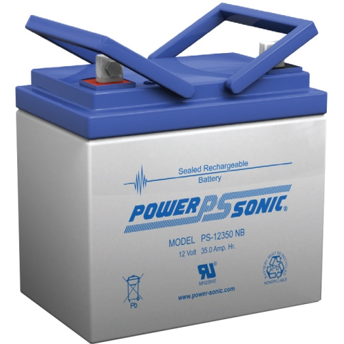 PS12350 Power-Sonic PS-12350 General Purpose Battery 35000 mAh Sealed Lead Acid (SLA) 12 V DC (Refurbished)