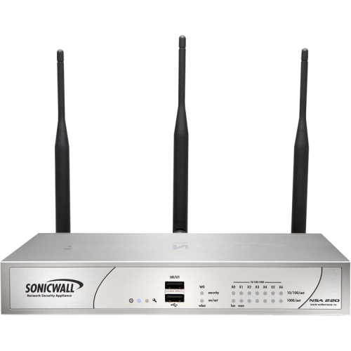 01-SSC-4959 SonicWALL Nsa 220w Secure Upgrade Plus 7 X 10/100/1000base-t Network Lan 1 X CompactFlash Cf Card Ieee 802.11n (Refurbished)