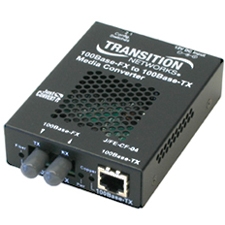 J/FE-CF-04(100)-NA Transition Just Convert-it Stand-alone Media Converter Fiber Media Converter Fast Ethernet 100base-fx, 100base-tx Rj-45 / Sc Single Mode Up To 12.4 Miles 1310 (tx) / 1550 (rx) Nm
