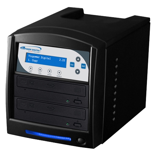 BD-PIO-2-BK Vinpower Digital SharkBlu SATA Blu-ray/DVD/CD Tower Duplicator Pioneer 12x
