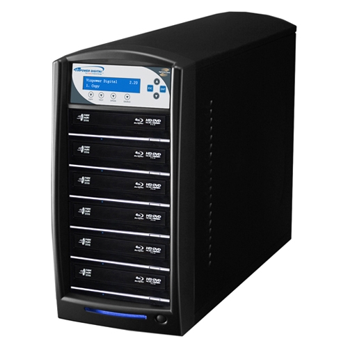 SHARKBLU-6T-LS-10-BK Vinpower Digital SharkBlu LightScribe Blu-ray / DVD / CD Duplicator