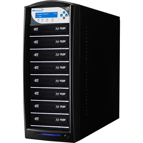 SHARKBLU-8T-LS-10-BK Vinpower Digital SharkBlu LightScribe Blu-ray / DVD / CD Duplicator