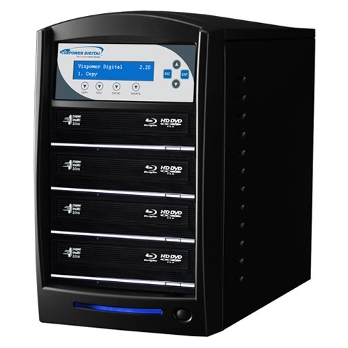 SHARKNET-4T-BDLS-BK Vinpower Digital SharkNet LightScribe Blu-ray / DVD / CD Network Duplicator