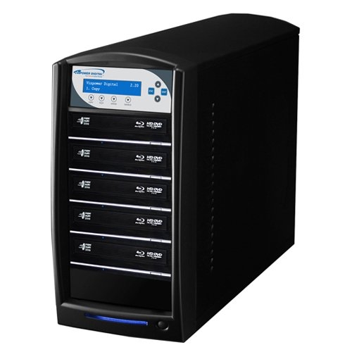 SHARKNET-5T-BDLS-BK Vinpower Digital SharkNet LightScribe Blu-ray / DVD / CD Network Duplicator