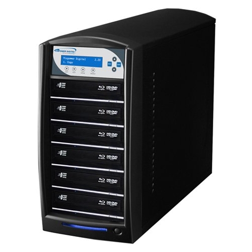 SHARKBLU-S6T-XL-BK Vinpower Digital SharkBlu SATA BDXL Blu-ray/DVD/CD Tower Duplicator