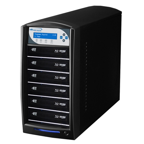 BD-LG-6-BK Vinpower Digital SharkBlu SATA Blu-ray/DVD/CD Tower Duplicator LG 12x