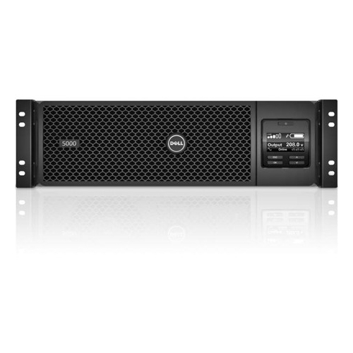 DLRT5KRMXLT Dell Smart-UPS 5000VA 208V Rack/Tower 5000 VA/4250 W 208 V AC 3U Tower/Rack Mountable 2 x NEMA L6-20R, 2 x NEMA L6-30R, NEMA L6-30P, RJ-45, USB (Refurbished)