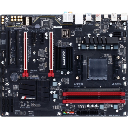 GA-970-GAMING Gigabyte Socket AM3+ AMD 970/ SB950 Chipset AM3+ FX/ AMD AM3 Phenom II/ Athlon II Processors Support DDR3 4x DIMM 6x SATA 6.0Gb/s ATX Motherboard (Refurbished)