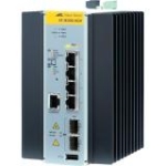 AT-IE200-6GP-80 Allied Telesis 4-Ports 10/100/1000Base-T 2-Ports 100/1000Base-X SFP Industrial Enet Layer2 Managed Switch PoE+ Support (Refurbished)