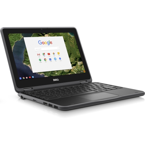 DP1T3 Dell Chromebook 3189 11.6" Touchscreen LCD 2 in 1 Chromebook Intel Celeron N3060 Dual-core (2 Core) 1.60 GHz 4GB LPDDR3 32GB SSD Chrome OS 1366 x 768 In-plane Switching (IPS) Technology Convertible Black Intel HD Graphics 400 LPDDR3 English Keyboard HDMI 2 x USB 3.1 Ports 1 x Battery (3-cell) 10 Hour Battery Run Time (Refurbished)