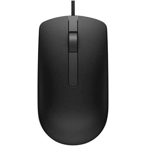 570-AAJD Dell Optical Mouse MS116 Black Optical Cable Black USB 1000 dpi Computer Scroll Wheel 2 Button(s)