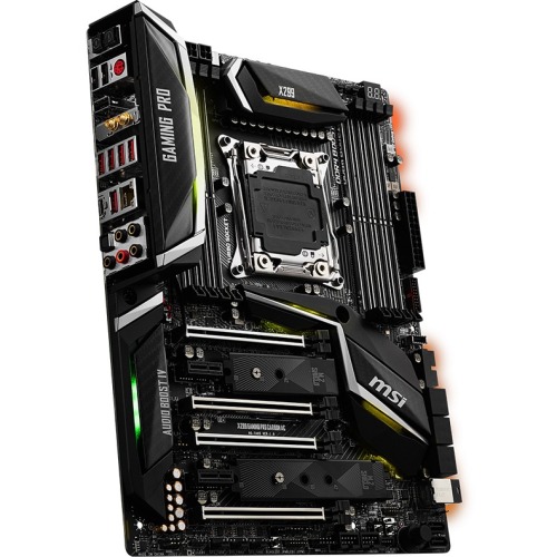 X299 GAMING PRO CARBON AC MSI Socket LGA 2066 Intel X299 Chipset Core X-Series Processors Support DDR4 8x DIMM 8x SATA 6.0Gb/s ATX Motherboard (Refurbished)