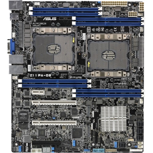 Z11PA-D8 ASUS  Dual Socket LGA 3647 Intel C621 Chispet Xeon Scalable Processors Suport 12x SATA3 6.0Gb/s CEB Server Motherboard (Refurbished)
