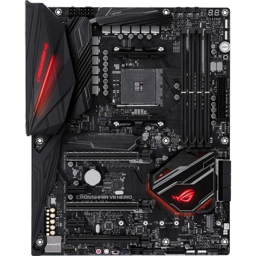 90MB0XJ0-M0AAY0 ROG CROSSHAIR VII HERO Desktop Motherboard AMD Chipset Socket AM4 (Refurbished)