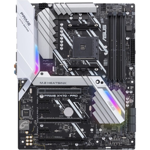 90MB0XG0-M0AAY0 ASUS PRIME X470-PRO Socket AM4 AMD X470 Chipset AMD Ryzen 2nd Generation Processors Support DDR4 4x DIMM 6x SATA 6.0Gb/s ATX Motherboard (Refurbished)