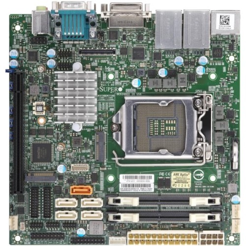 MBD-X11SCV-Q-O SuperMicro X11SCV-Q Socket LGA 1151 Intel Q370 Chipset Socket 9th/8th Generation Core i9 / i7 / i5 / i3 / Pentium / Celeron Processors Support DDR4 2x DIMM 5x SATA3 6.0Gb/s Mini-ITX Motherboard (Refurbished)